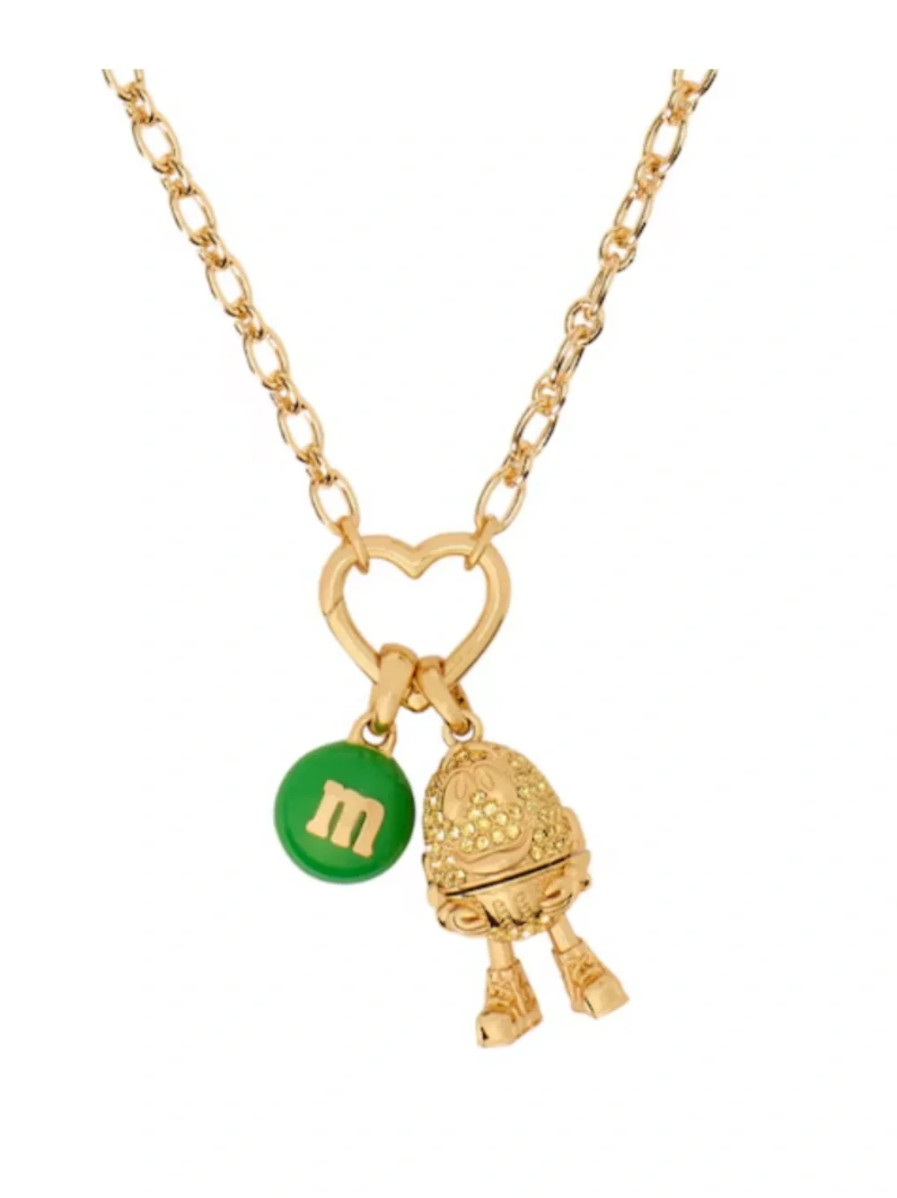 Kate Spade peanut m&m necklace